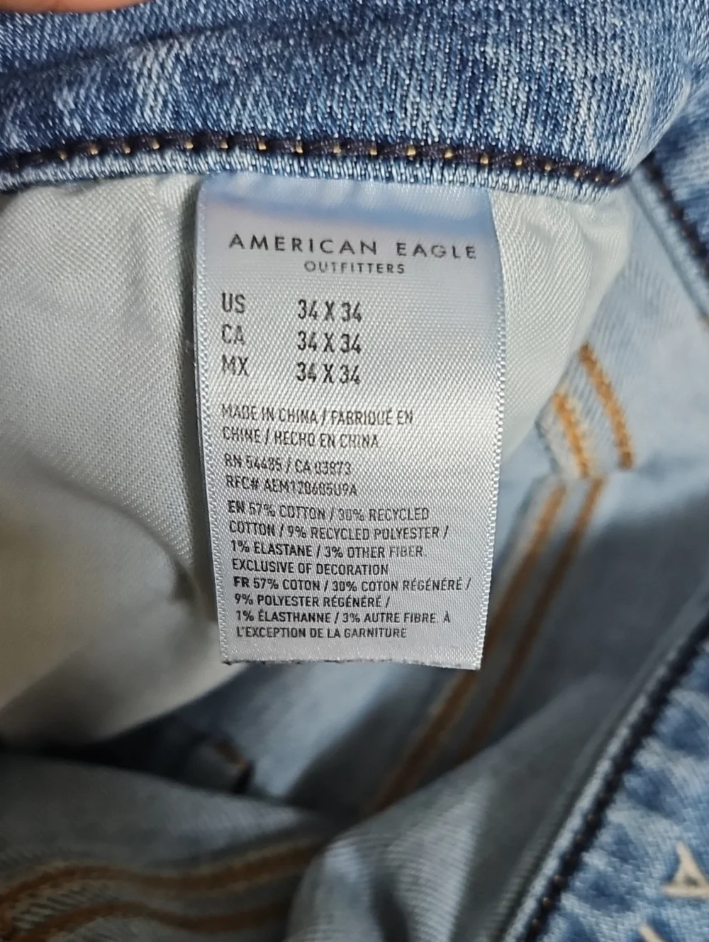 American Eagle Mens Skinny Jeans Sz 34/34!! Very Nice